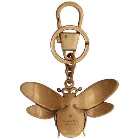 gold gucci keychain|Gucci keychain price.